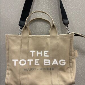 Marc Jacobs Beige and Black Tote Bag
